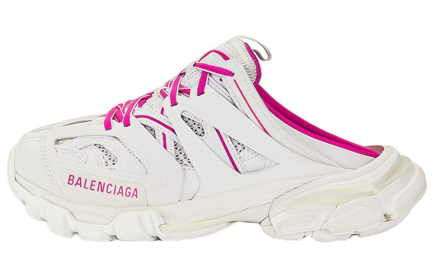 Buy (W) Balenciaga Track Mules ''Wit Roze'' 653813W3CP69055