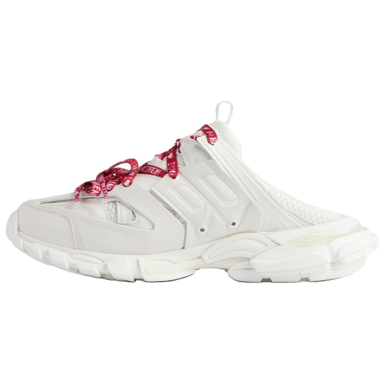 (Women) Balenciaga Track Mules 'White Red' 653813W3TR69060