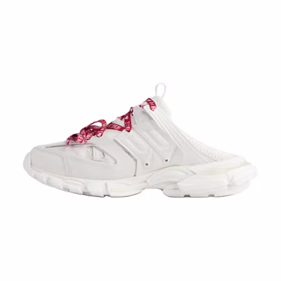 (W) Balenciaga Track Mules 'White Red'