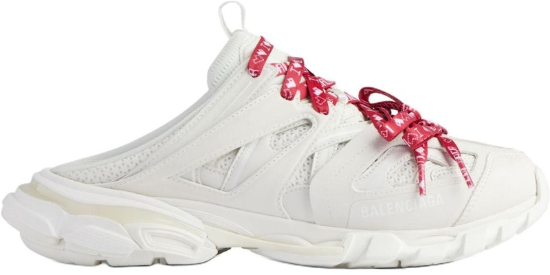 (W) Balenciaga Track Mules 'Putih Merah' 653813W3TR69060 Order (W) Balenciaga Track Mules 'Putih Merah' 653813W3TR69060