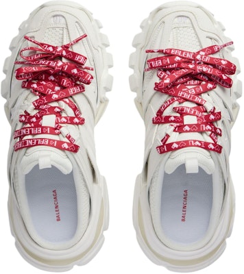 (W) Balenciaga Track Mules 'Putih Merah' 653813W3TR69060 Purchase (W) Balenciaga Track Mules 'Putih Merah' 653813W3TR69060