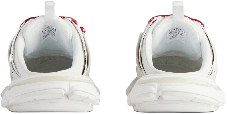 (W) Balenciaga Track Mules 'Putih Merah' 653813W3TR69060 Details for (W) Balenciaga Track Mules 'Putih Merah' 653813W3TR69060