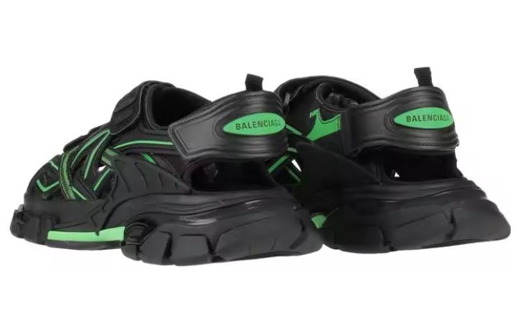 希少★関税込【BALENCIAGA】TrackサンダルBlack/Green Balenciaga Black & Green Track Sneakers | ModeSens
