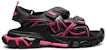 (W) Sandal Balenciaga Track 'Hitam Merah Jambu' 617543-W3AJ1-1050