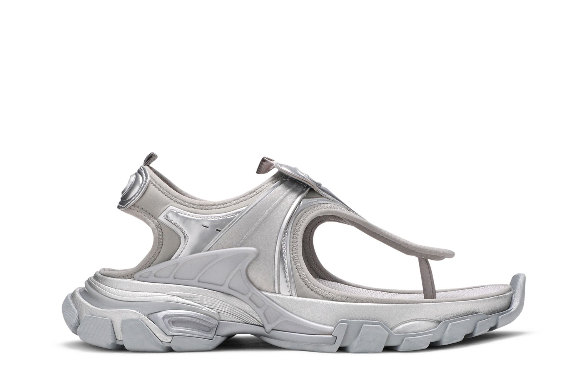 (Women) Balenciaga Track Sandal 'Silver Metallic' 618089-W2FS7-8100