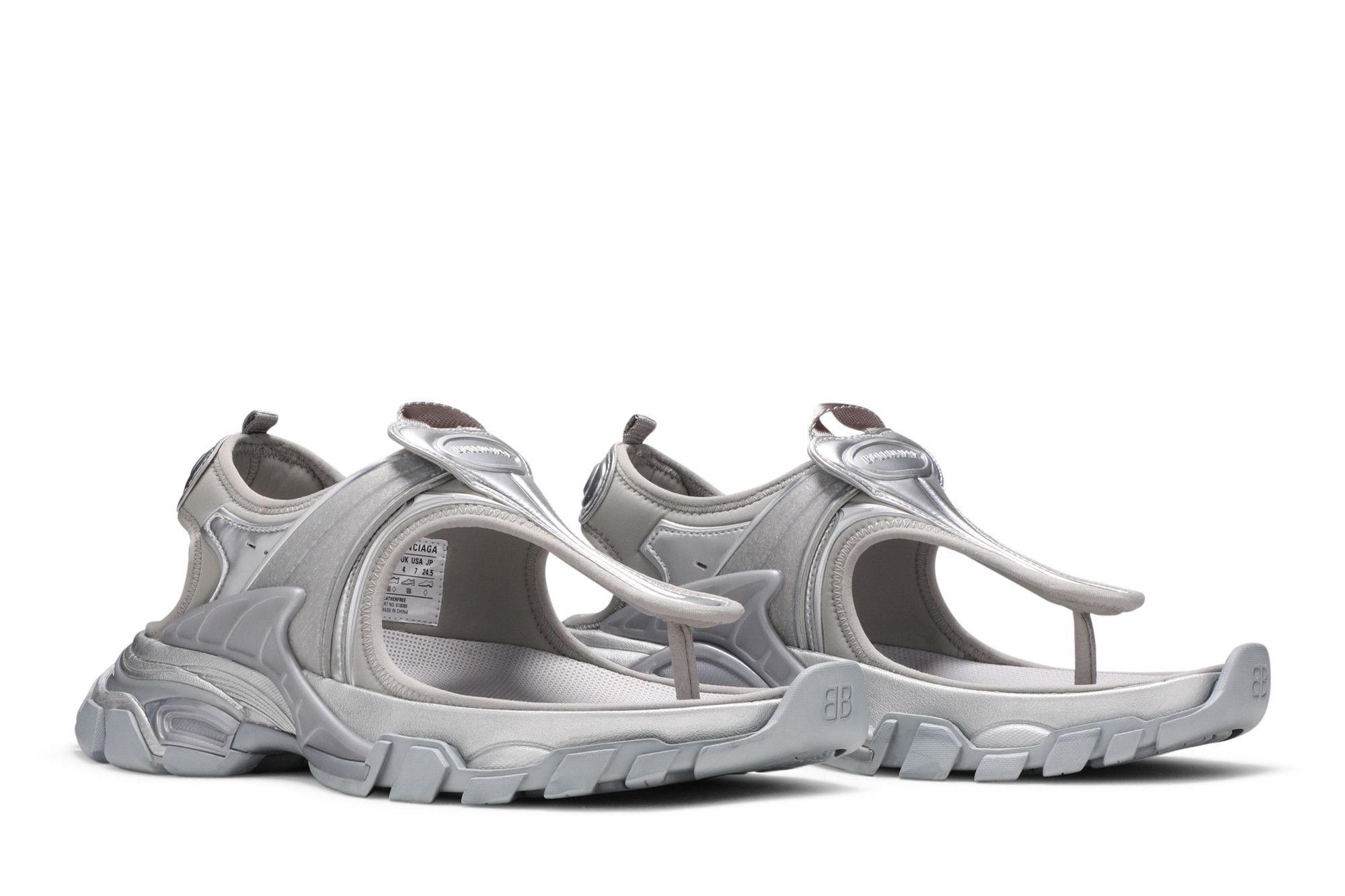 Cheap (Women) Balenciaga Track Sandal 'Silver Metallic'  618089-W2FS7-8100