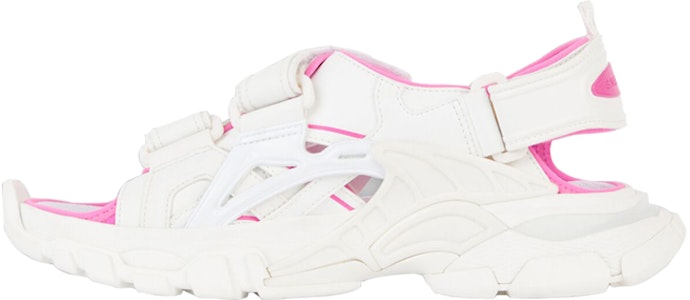 (W) バレンシアガ Track サンダル (白/蛍光ピンク) 617543-W3AJ1-9054 Buy (W) バレンシアガ Track サンダル (白/蛍光ピンク) 617543-W3AJ1-9054