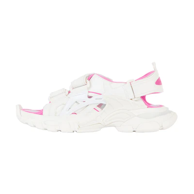 (W) Balenciaga Track Sandal 'White Fluo Pink'