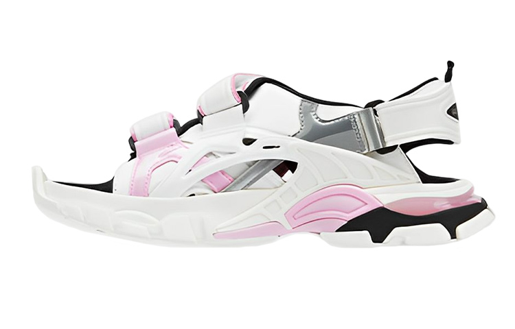 (Women) Balenciaga Track Sandal 'White Pink Grey' 617543-W3AO2-5912