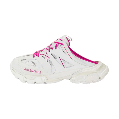 (W) Balenciaga Track Mules 'White Pink'