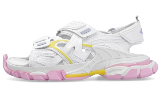 (Women) Balenciaga Track Sandals 'Yellow Pink Blu' 617543W3AR27540 Buy (Women) Balenciaga Track Sandals 'Yellow Pink Blu' 617543W3AR27540
