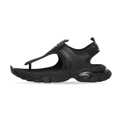 (W) Balenciaga Track Slingback Thong Sandal 'Black'