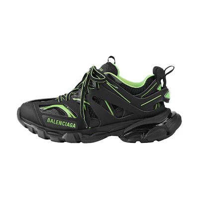 (W) Balenciaga Track Sneaker 'Black Fluo Green'
