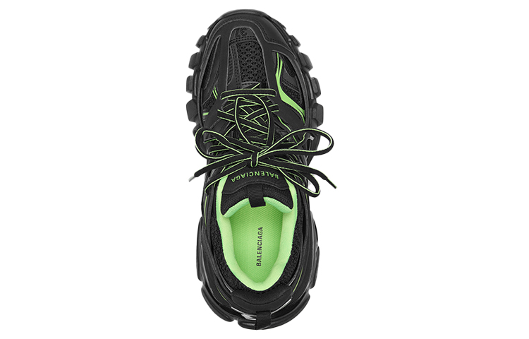 Purchase (W) 발렌시아가 트랙 스니커즈 '블랙 플루오 그린' 542436W3AC21035