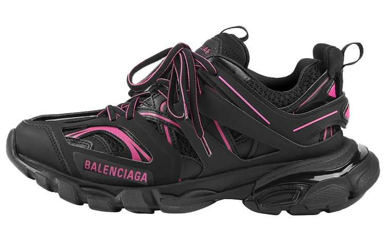 (Women) Balenciaga Track Sneaker 'Black Neon Pink' 542436W3AC21055