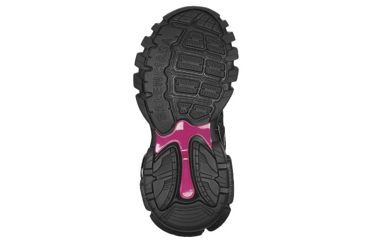 Purchase (W) Balenciaga Track Sneaker 'Hitam Neon Merah Jambu' 542436W3AC21055