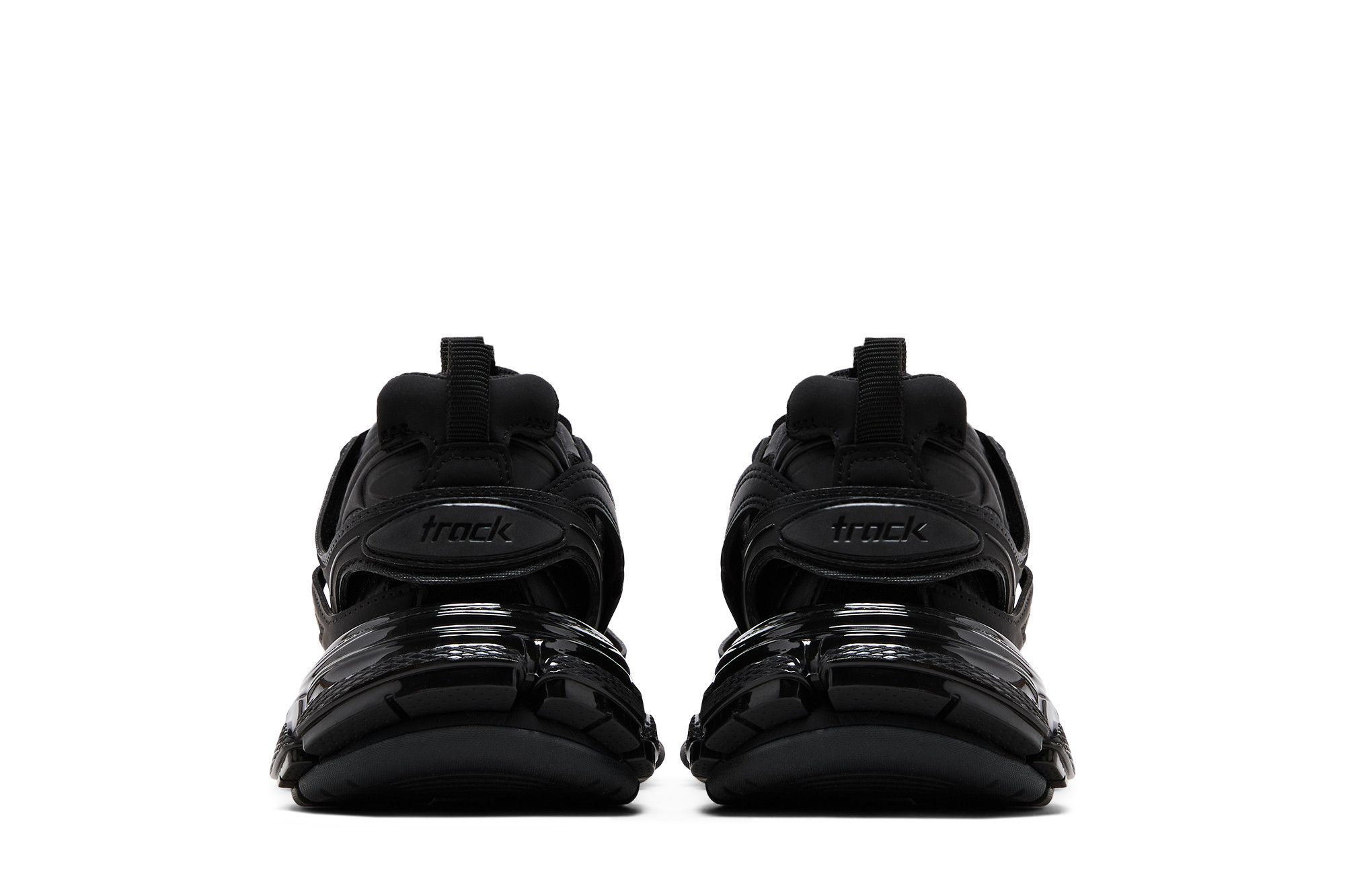 Details for (W) 발렌시아가 트랙 스니커즈 (블랙/클리어솔) 647741-W3BM1-1000