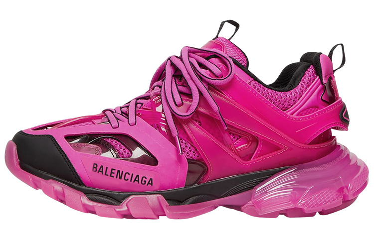 Buy (W) Balenciaga Track Sneaker 'Tapak Jelas - Merah Jambu Gelap' 647741-W3BM5-5510