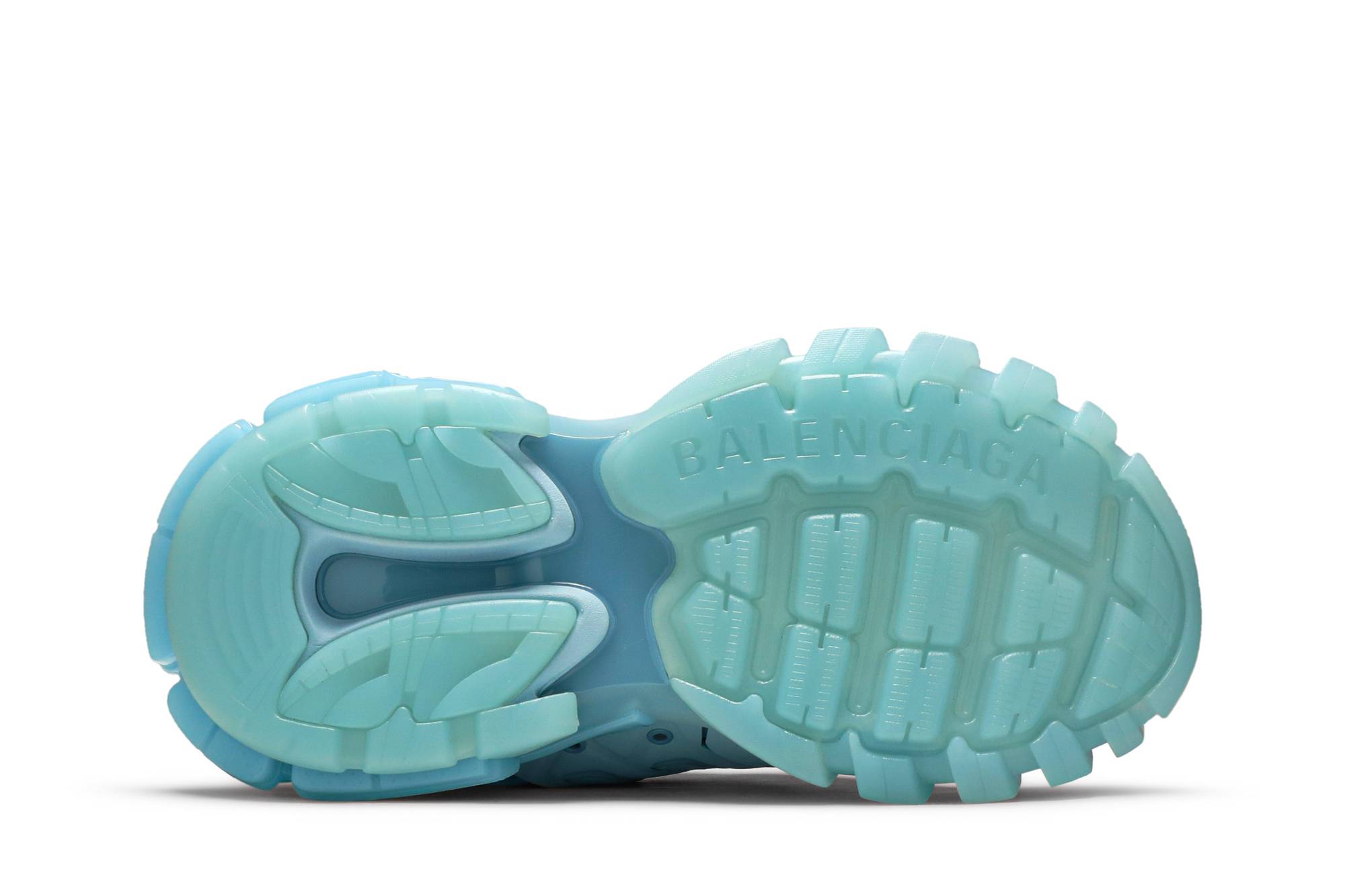 Shop 巴黎世家 Track Clear Sole 老爹鞋 女款 藍色