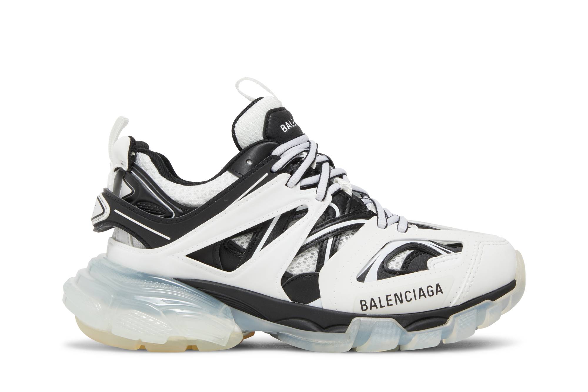 (W) Balenciaga Track Sneaker 'Clear Sole - White Black'