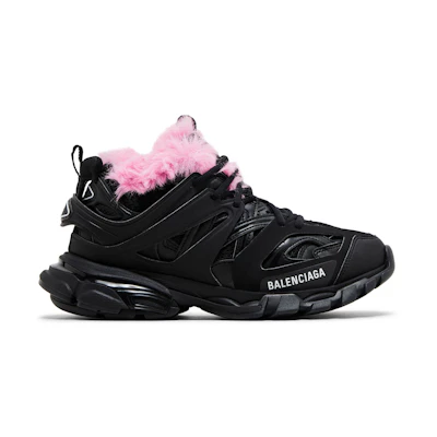 (W) Balenciaga Track Sneaker 'Fake Fur - Black Pink'