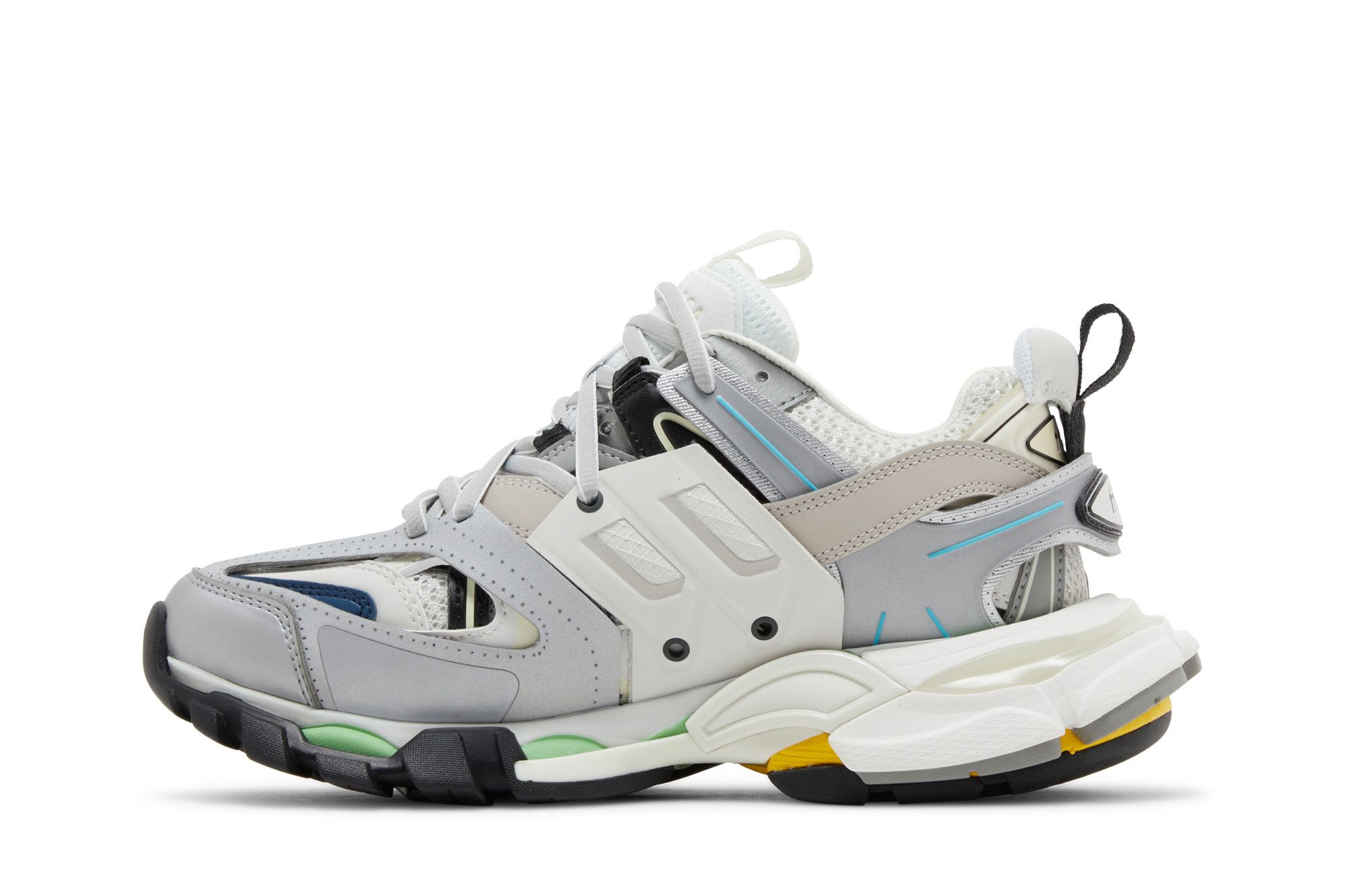 Lookbook (W) Balenciaga Track Sneaker 'Kelabu Biru Hijau' 542436-W3AC4-1243