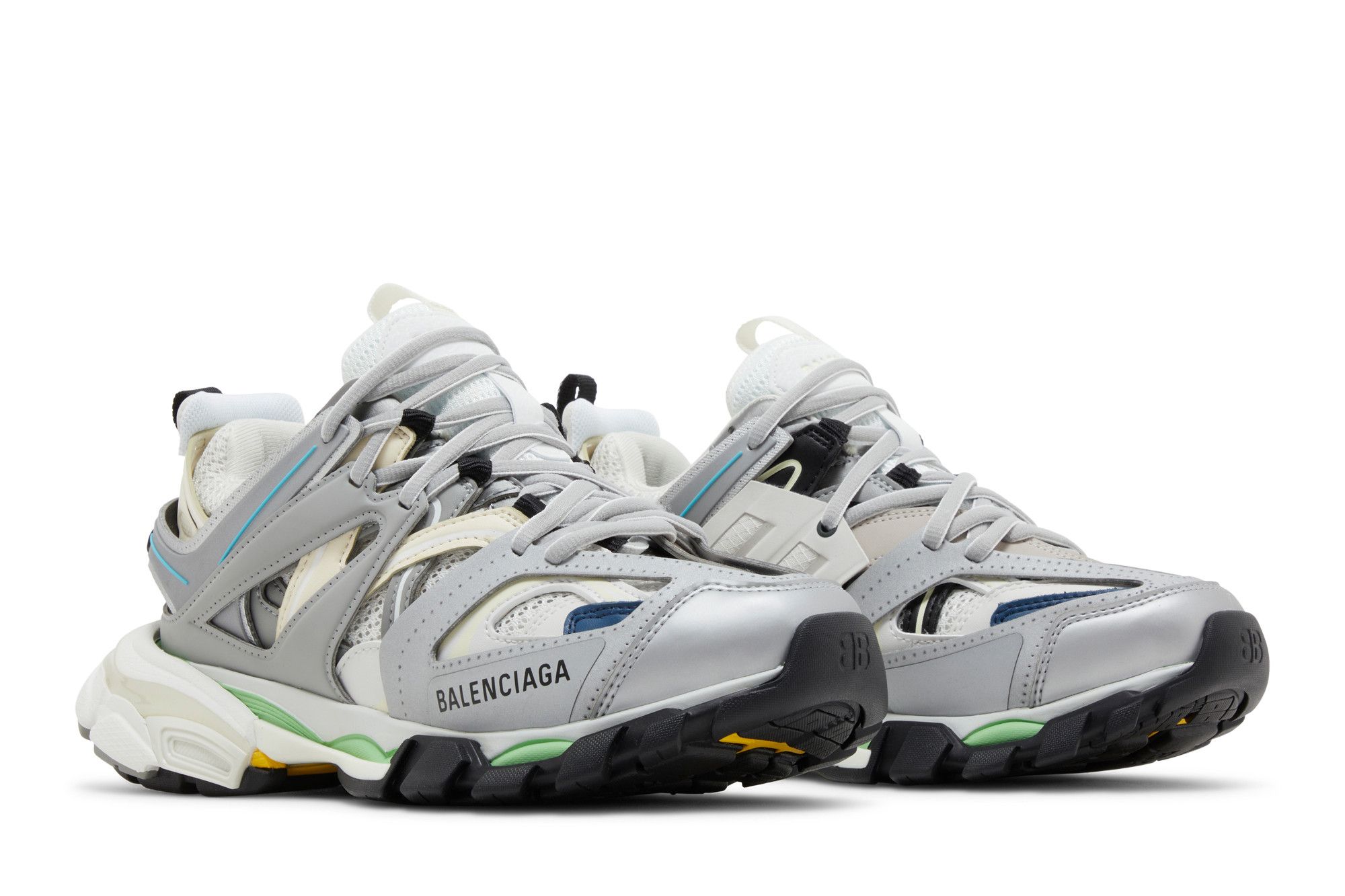 Cheap (W) Balenciaga Track Sneaker 'Kelabu Biru Hijau' 542436-W3AC4-1243