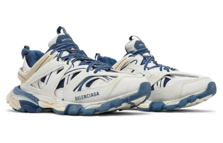 Lookbook (Women) Balenciaga Track Sneaker 'White Blue' 542436W1GC49050