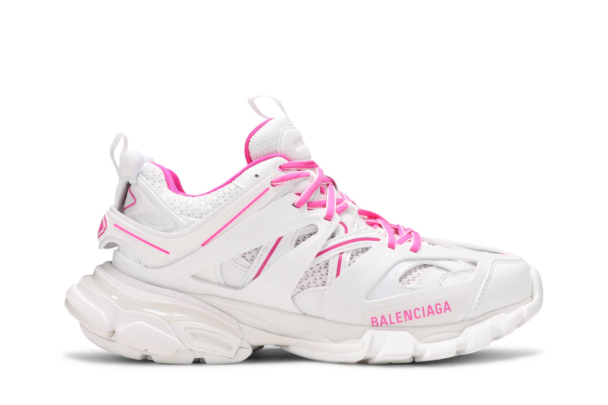 Buy (W) Balenciaga Track Sneaker 'Putih Fluo Pink' 542436W3AC29055
