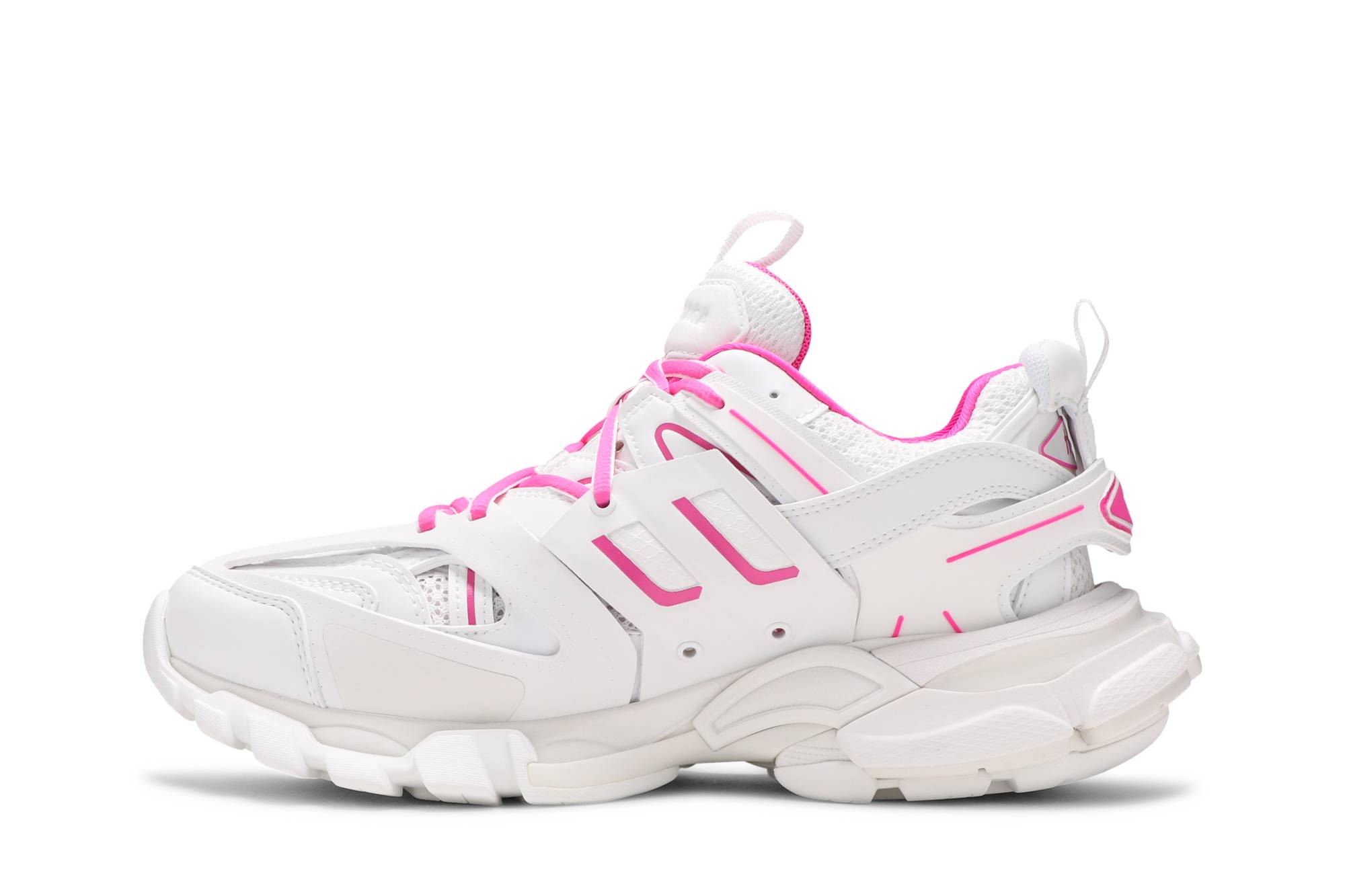 Lookbook (W) Balenciaga Track Sneaker 'Putih Fluo Pink' 542436W3AC29055