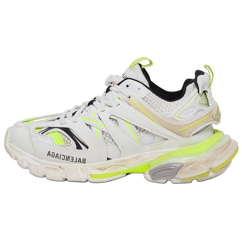 (Women) Balenciaga Track Sneaker 'White Fluo Yellow' 542436W1GC39070