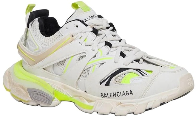 (W) Balenciaga Track Sneaker 'Putih Kuning Fluo' 542436W1GC39070 Lookbook (W) Balenciaga Track Sneaker 'Putih Kuning Fluo' 542436W1GC39070