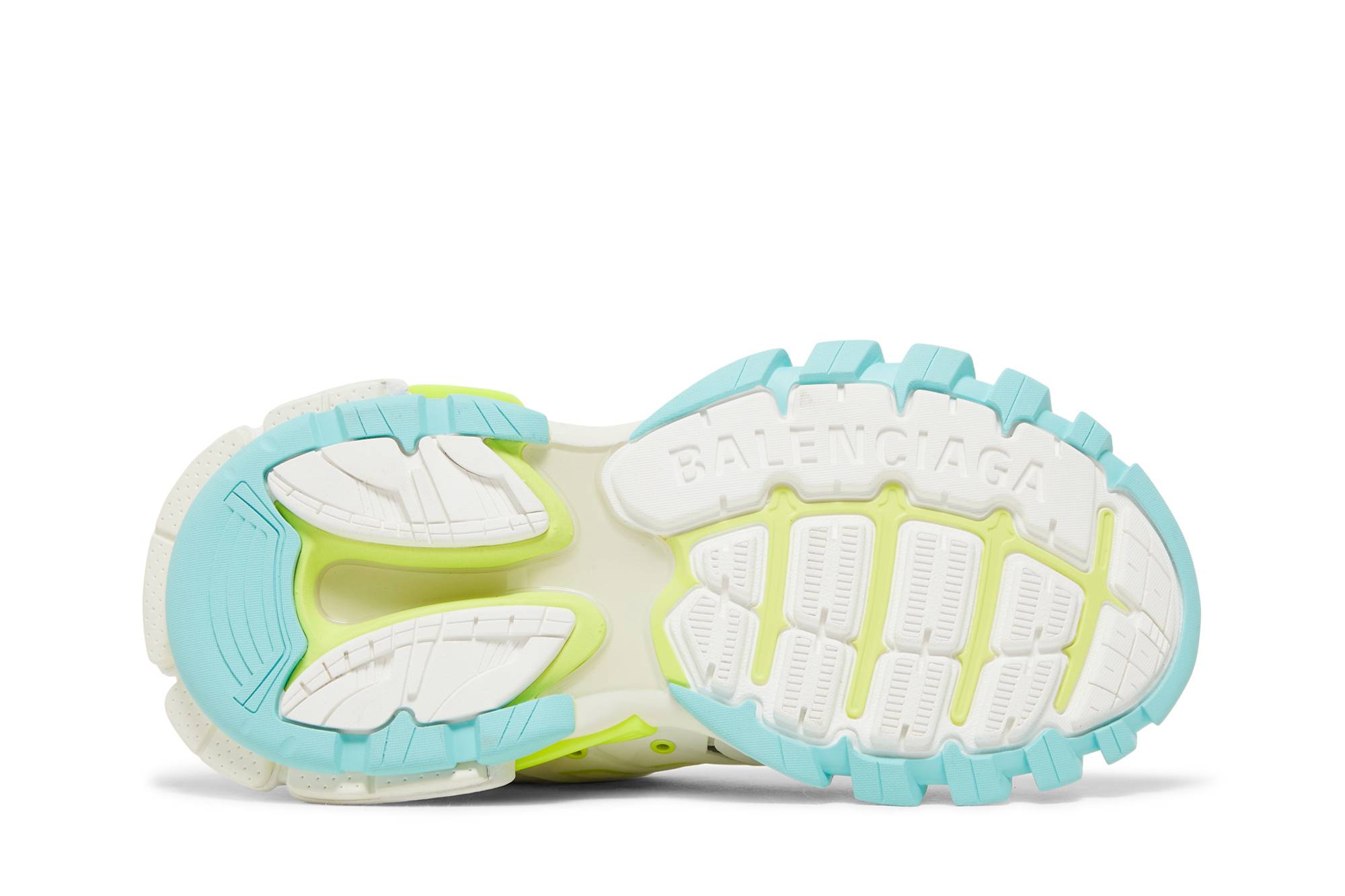 Shop (W) Balenciaga Track Sneaker 'Putih Neon Kuning' 542436W3AC69704