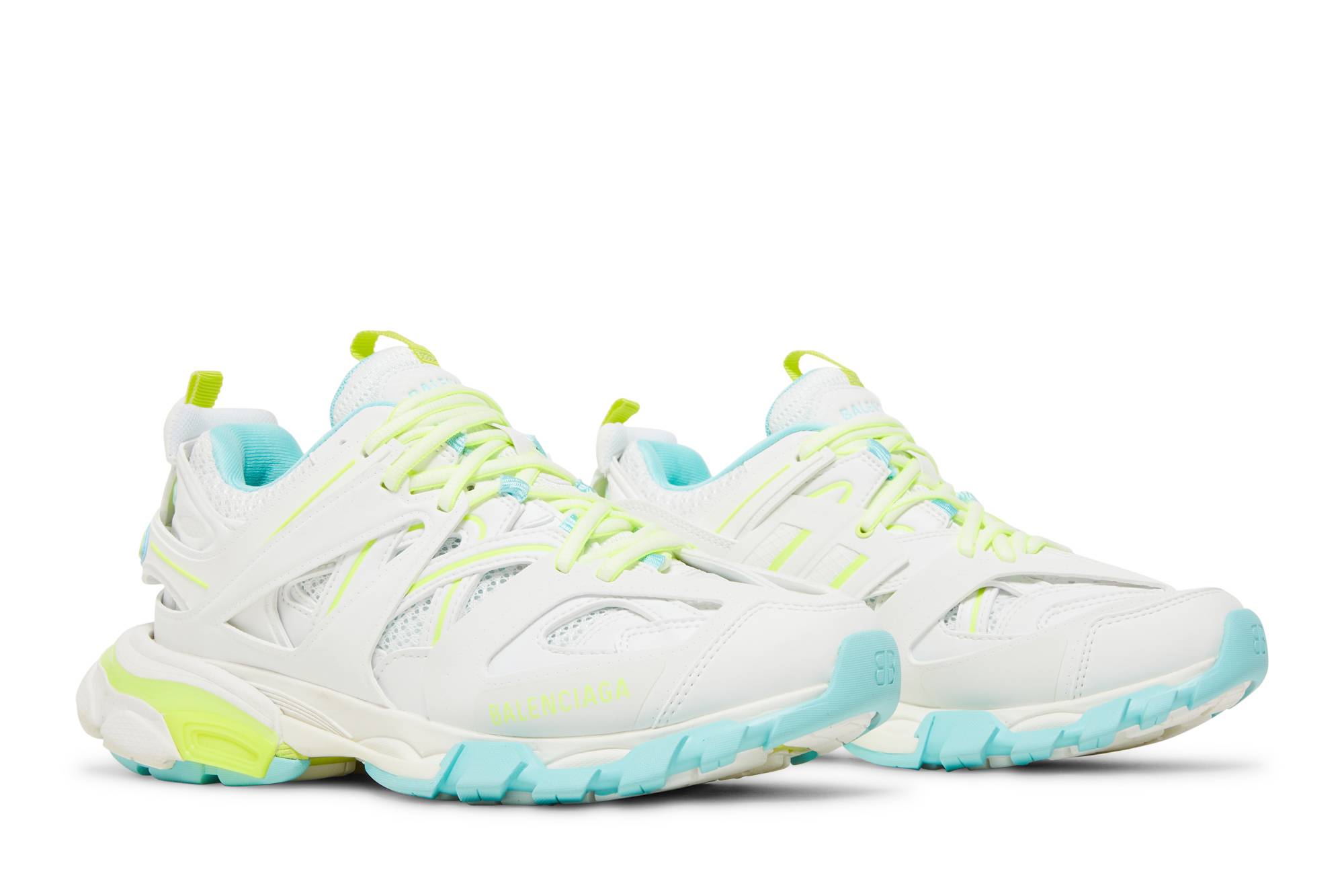 Cheap (W) Balenciaga Track Sneaker 'Putih Neon Kuning' 542436W3AC69704