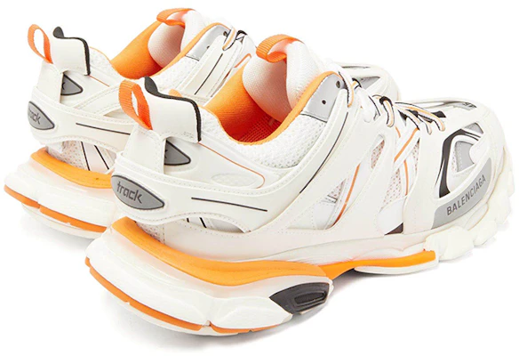 (W) 巴黎世家Track运动鞋 '白橙色' 555032-W1GB1-9059 Lookbook (W) 巴黎世家Track运动鞋 '白橙色' 555032-W1GB1-9059