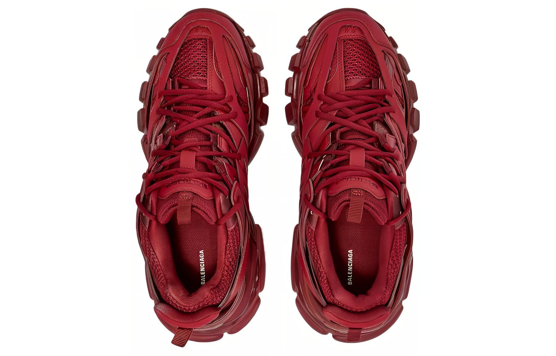 Lookbook (W) Balenciaga Track Trainer 'Burgundy' Lelaki 542436 W2LA1 5504