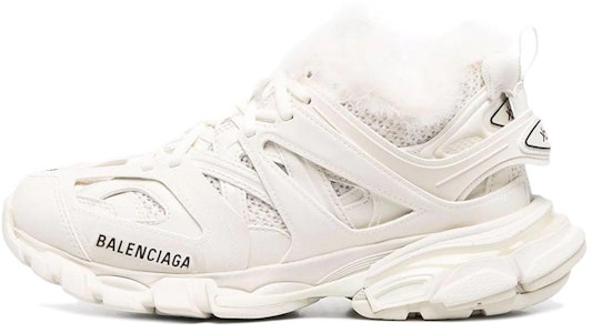 (W) バレンシアガ Track トレーナー (フェイクファー・エッグシェル) 668555-W3CQ1-9700 Buy (W) バレンシアガ Track トレーナー (フェイクファー・エッグシェル) 668555-W3CQ1-9700