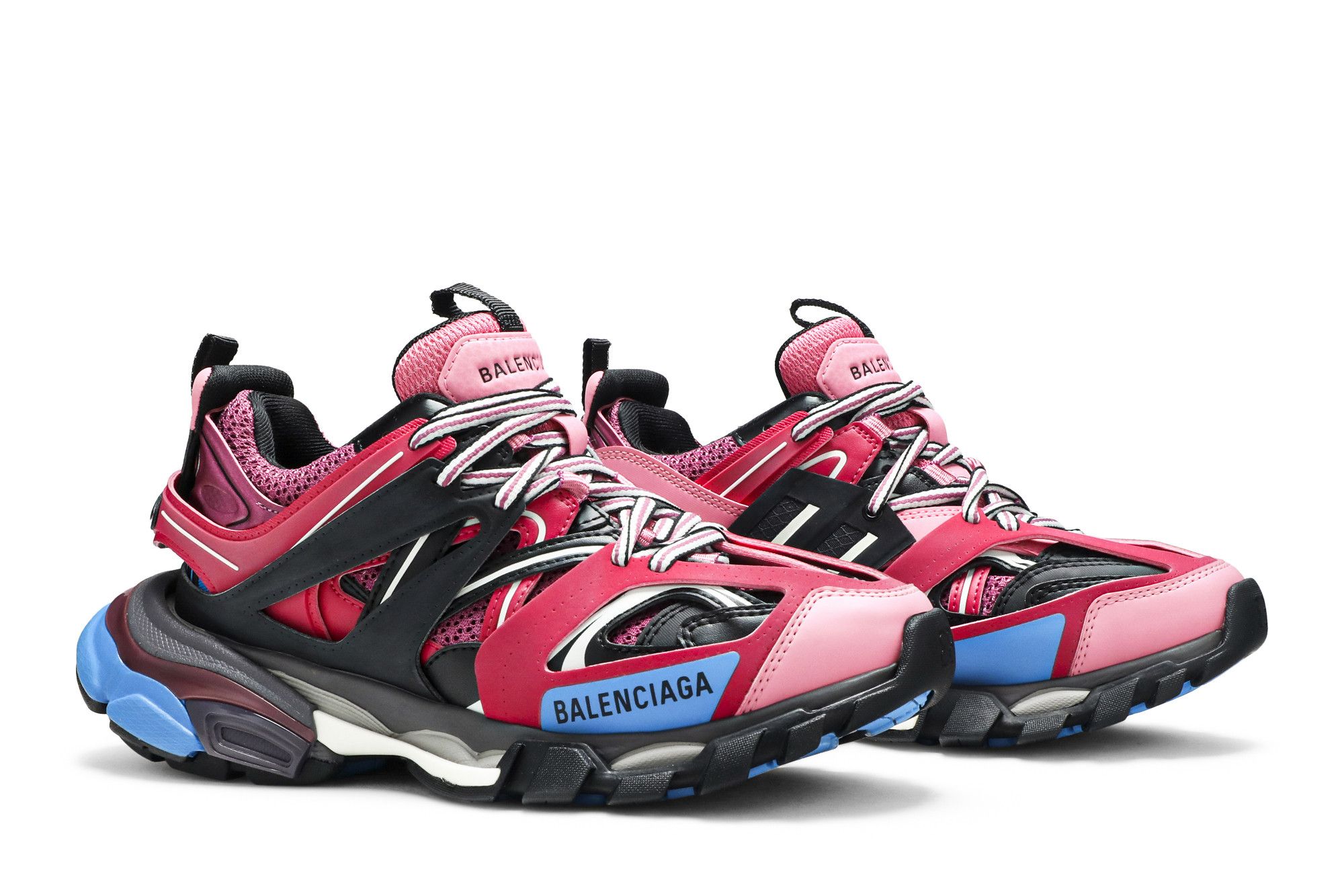 Cheap (W) Balenciaga Track Trainer 'Pink Blue' Sepatu Sneakers 542436 W1GB8 5482