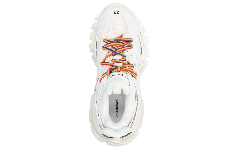 Lookbook (W) バレンシアガ Track トレーナー 白マルチ 542436-W3RM1-9081