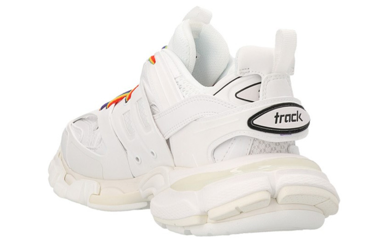 Purchase (W) バレンシアガ Track トレーナー 白マルチ 542436-W3RM1-9081