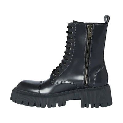 (W) Balenciaga Tractor 20mm Booties 'Fossil Grey'