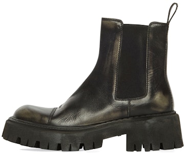 (W) バレンシアガ トラクターチェルシーブーツ(黒・ダメージ加工) 671003WBCP11000 Buy (W) バレンシアガ トラクターチェルシーブーツ(黒・ダメージ加工) 671003WBCP11000