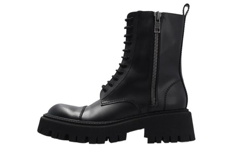 (Women) Balenciaga Tractor Bootie 'Black' 617420WA8E91000