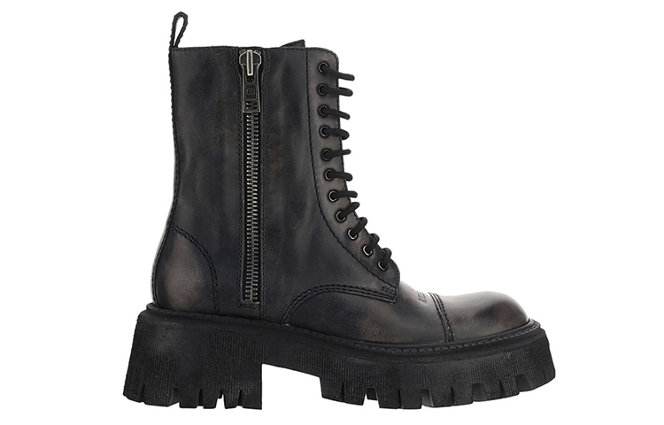 Order (W) Balenciaga Bootie Traktor 'Kulit Hitam' 670998WBCP11000