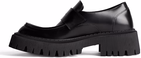 (Women) Balenciaga Tractor Loafer Shoes 'Black Smooth Calfskin' 760439WA8E91000 (Women) Balenciaga Tractor Loafer Shoes 'Black Smooth Calfskin' 760439WA8E91000
