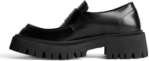 (Women) Balenciaga Tractor Loafer Shoes 'Black Smooth Calfskin' 760439WA8E91000 (Women) Balenciaga Tractor Loafer Shoes 'Black Smooth Calfskin' 760439WA8E91000