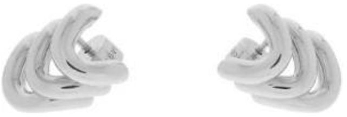 (W) Balenciaga Pendientes Triple Aro de Latón Plateado. 792822TZ99S0926 Buy (W) Balenciaga Pendientes Triple Aro de Latón Plateado. 792822TZ99S0926