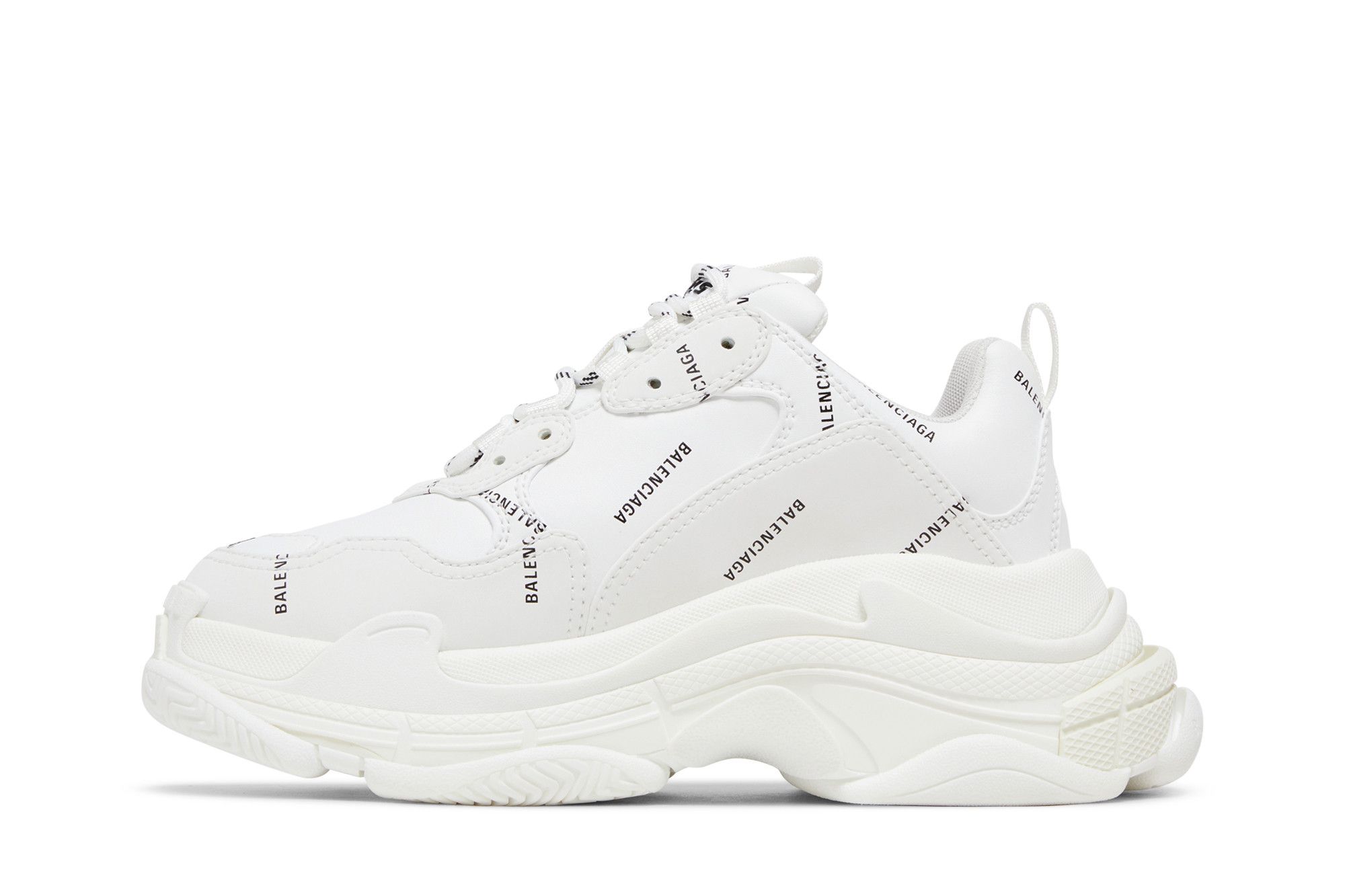 Lookbook (W) Balenciaga Triple S ''All Over Logo - Wit'' 524039 W2FA1 9010