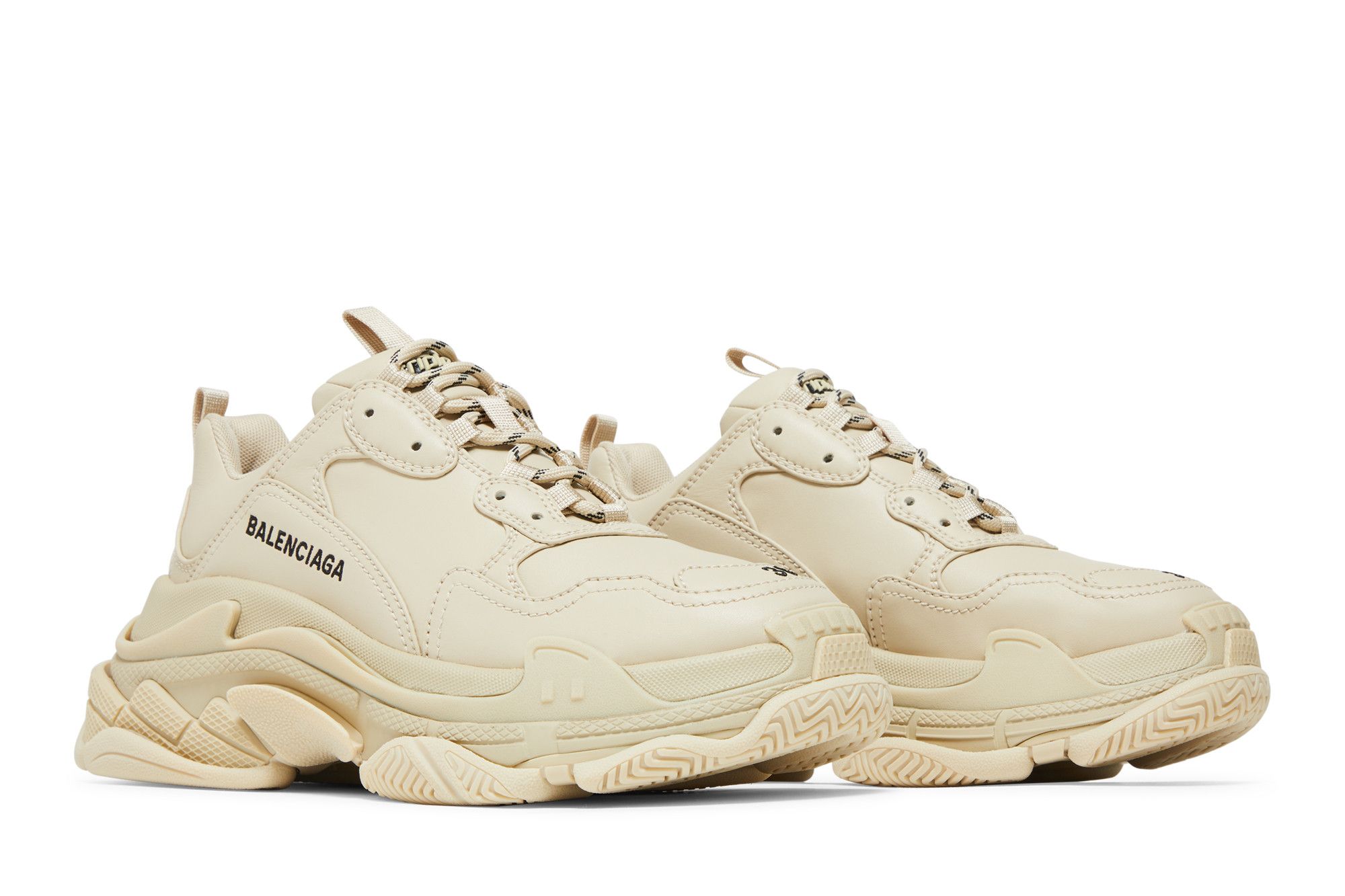 Cheap (W) Balenciaga Triple S 'Beige' Sepatu 524039-W2FA5-9700