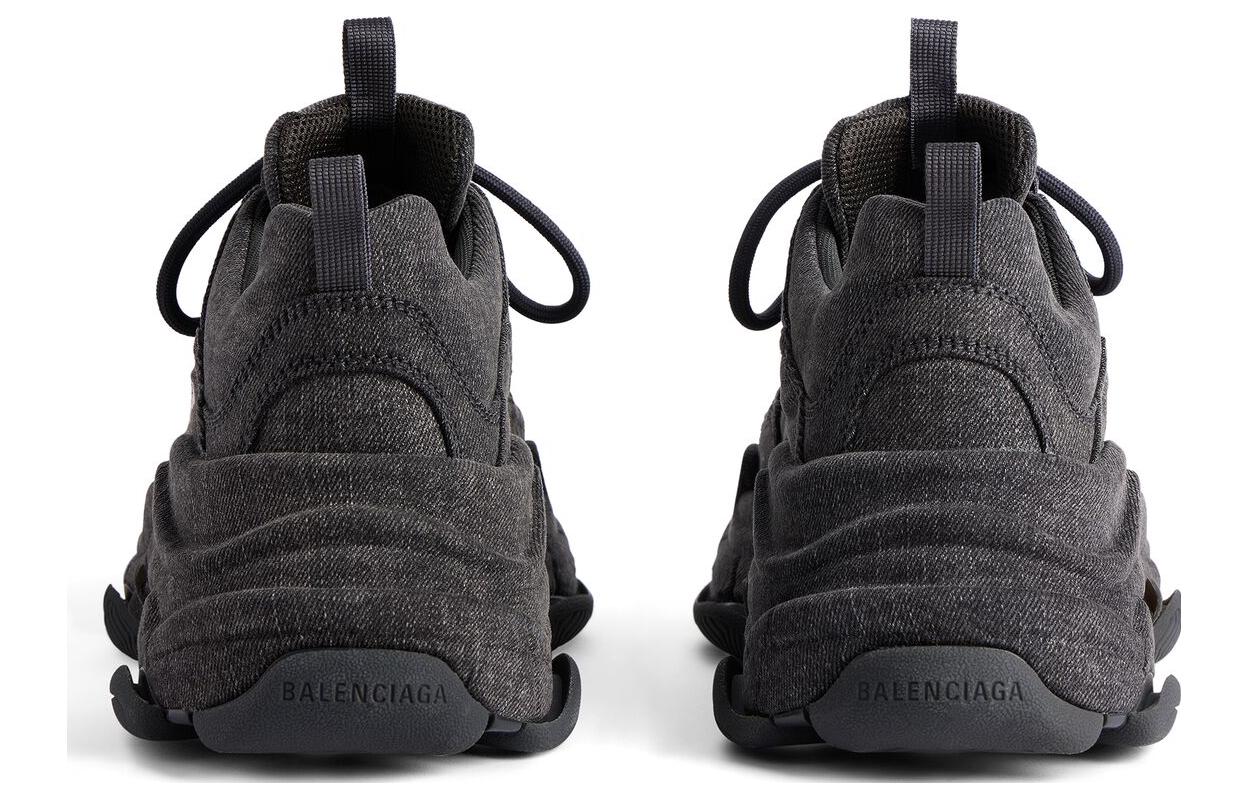 (W) Balenciaga Triple S 'Black Fabric Low-Top Dad Shoe' 圖 5